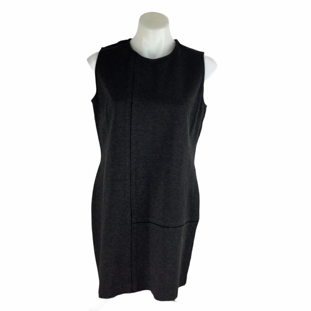 GENDER BIAS Sleeveless Dress Womens Made In USA Gray Size Large
